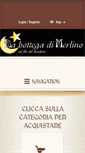Mobile Screenshot of bottegadimerlino.com